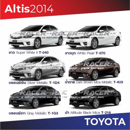 สีแต้มรถ-toyota-altis-2014-โตโยต้า-อัลติส-2014