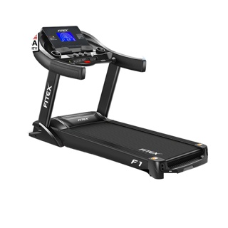 ลู่วิ่งไฟฟ้า F1 AC 5 แรงม้า FITEX สายพาน 58 cm ลู่วิ่ง ความชันไฟฟ้า 20 ระดับ สปริงโช๊คอัพคู่ใหญ่พิเศษ เชื่อมต่อ Zwift