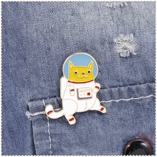 ★ NASA - Capsule Cat Astronaut Brooches ★ 1Pc Fashion Doodle Enamel Pins Backpack Button Badge Brooch