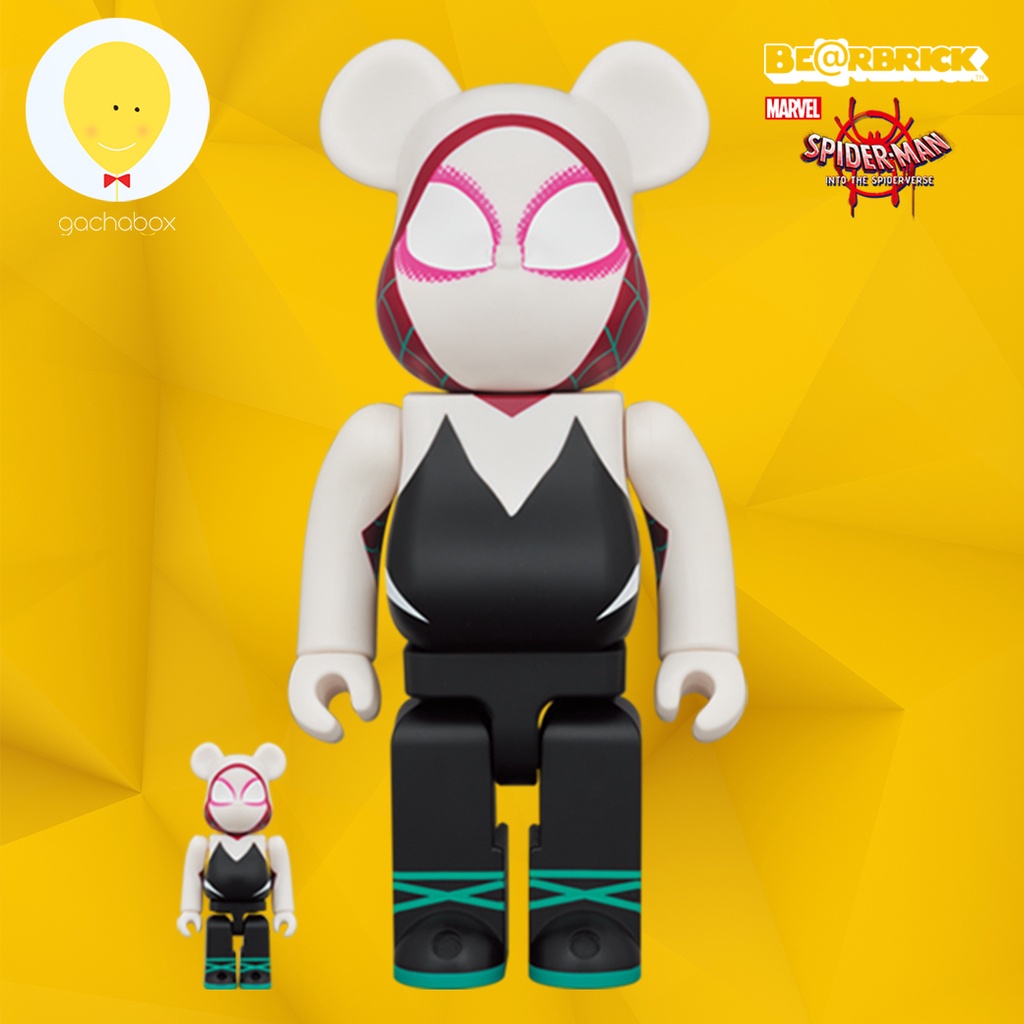 gachabox Bearbrick Spider-Man into the spider verse Spider Gwen