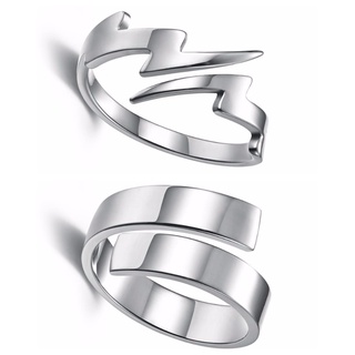 สินค้า แหวนเหล็กไทเทเนียม สไตล์มินิมอล สําหรับผู้ชาย และผู้หญิง qf053