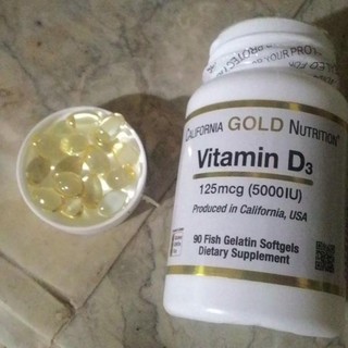 ภาพขนาดย่อของภาพหน้าปกสินค้าวิตามินดี3 Vitamin D3 125 mcg (5,000 IU) 90 Fish Gelatin Softgels - California Gold Nutrition จากร้าน ilivelife บน Shopee ภาพที่ 3