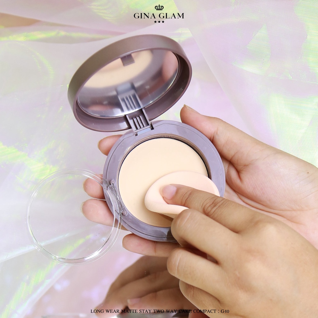 แป้งพัฟ GINA GLAM pressed powder G40 แป้งพัฟ แป้งผสมรองพื้นที่ดีที่สุด ...
