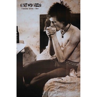โปสเตอร์ Sid Vicious ซิด วิเชียส Sex Pistols รูป ภาพ ติดผนัง สวยๆ poster 34.5 x 23.5 นิ้ว (88 x 60 ซม.โดยประมาณ)