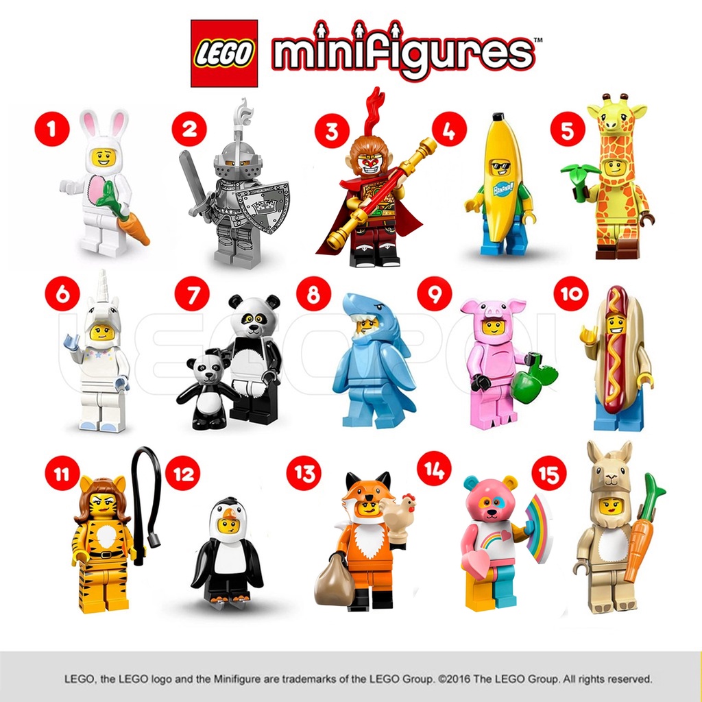 รวม-lego-minifigures-หายากจากทุก-series-สินค้าถูกแพ็คอยู่ในซองไม่โดนเปิด