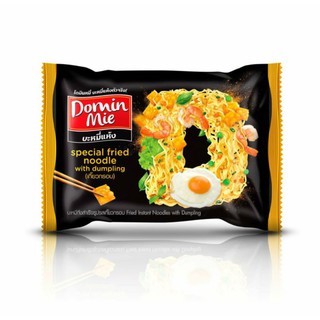 ภาพหน้าปกสินค้าโดมินหมี่ (บะหมี่แห้ง) รสเกี๊ยวกรอบ แพ็ค 5 ซอง  DominMie instant noodles with crispy dumplings ที่เกี่ยวข้อง
