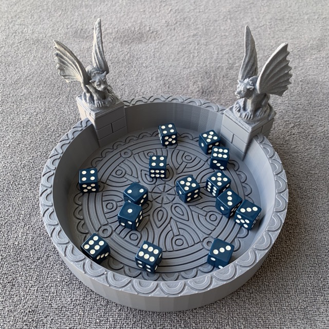 plastic-dungeon-amp-dragon-dice-tray-for-board-game-tabletop-games-ถาดทอยเต๋าดันเจี้ยน-แอนด์-ดราก้อน