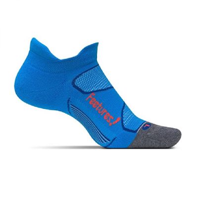 feetures-elite-max-cushion-no-show-bright-blue-lava-ถุงเท้าออกกำลังกายกันแผลพุพอง