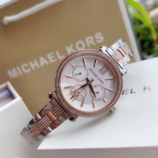 นาฬิกา 🌸Michael Kors🌸 Womens Sofie Multifunction Two-Tone Stainless Steel Watch🌼#MK4353