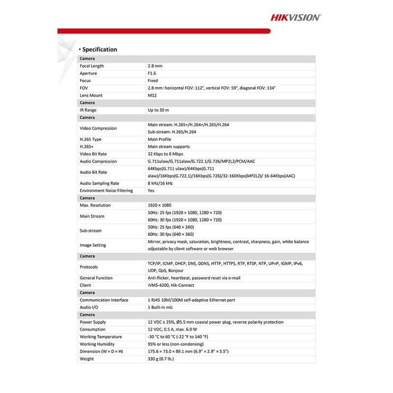 hikvision-ชุดกล้องไร้สาย-ชุดกล้องวงจรปิด-wifi-4ตัว-2ล้านพิกเซล