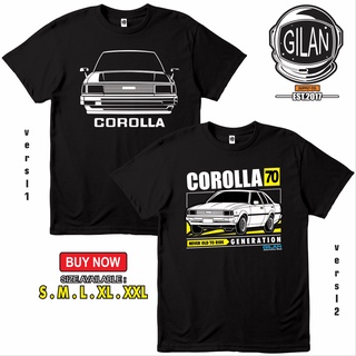 เสื้อยืด ลายรถยนต์ Toyota COROLLA DX KE70 To 70S-5XL