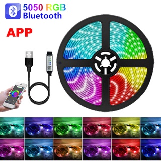 สายไฟ LED RGB 5050 บลูทูธ 3 คีย์ ควบคุมเพลง ขนาดเล็ก หลากสี สําหรับบ้าน ปาร์ตี้ บาร์ เต้น A+11