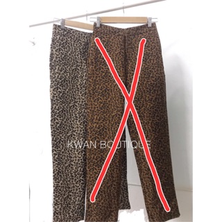 กางเกงลายเสือ ผ้าอย่างดี งานร้าน kwan boutique size M