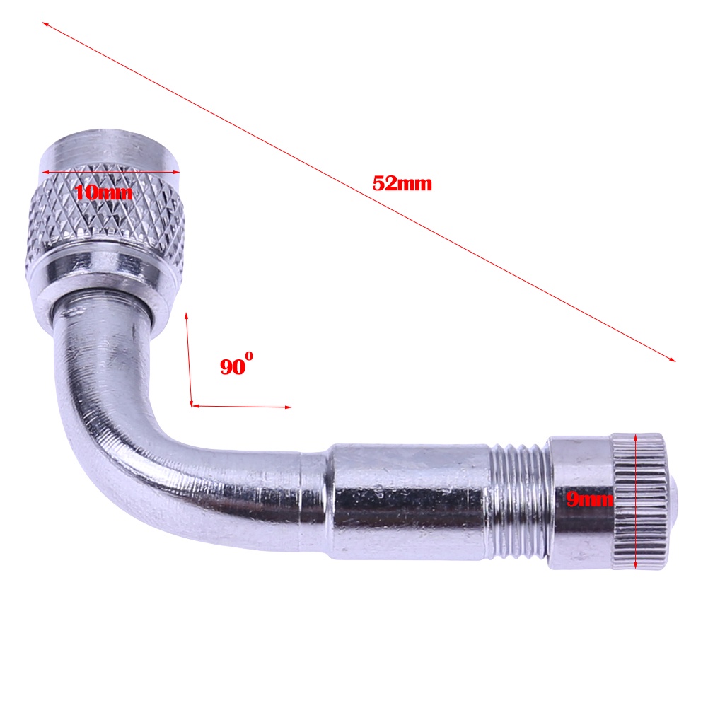 มุมมองเพิ่มเติมเกี่ยวกับ ก้านวาล์วยางสูญญากาศ ทองแดง 90 องศา สําหรับรถจักรยานยนต์ สกูตเตอร์