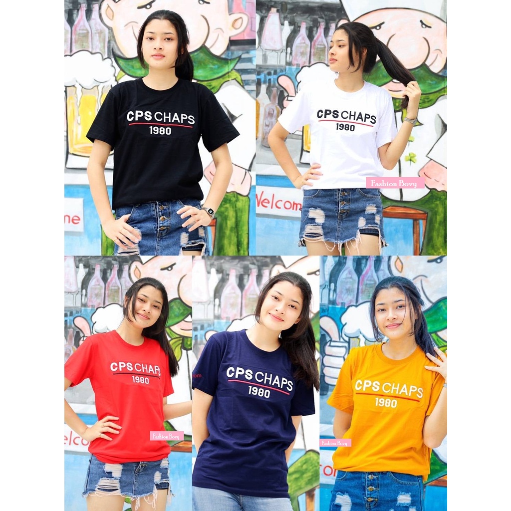 no-38-เสื้อยืดแขนสั้น-cps-ผ้าคอตตอล100-เกรดพรีเมียม-แพทเทิร์นทรงตรงใส่ได้ทั้งผู้ชายผู้หญิง-งานคุณภาพสินค้าตรงปก