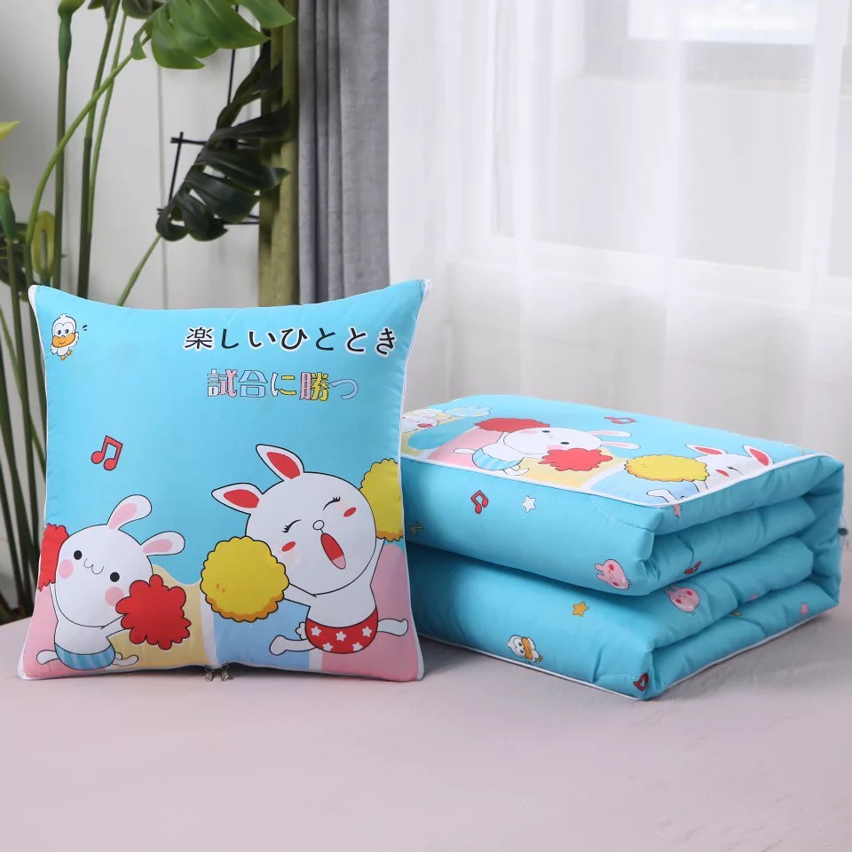 พร้อมส่ง-หมอนผ้าห่ม-ขนาด100x150cm-ผ้าห่มพับได้-ผ้าห่ม-ผ้านวม-หมอนผ้าห่มแบบผ้านวมหมอนอิงอเนกประสงค์