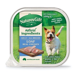 ภาพหน้าปกสินค้าNature\'s Gift อาหารถาดสูตร เนื้อไก่  Real Chicken 100 g. (ชุด 12 ถาด) ที่เกี่ยวข้อง