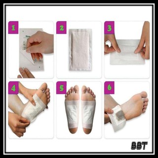 BBT Kinoki detox foot patch pad ( 10 กล่อง ) ฟุตแพท แผ่นแปะเท้า ดีท็อกซ์เท้า ดูดสารพิษ KINOKI