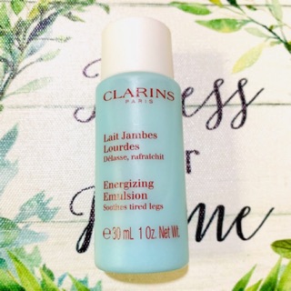 คลาแรงสีบำรุงผิวเรียวขา เนื้ออิมัลชั่น น้ำนม  Clarins Energizing Emusion tired legs  ขนาดทดลอง ของแท้