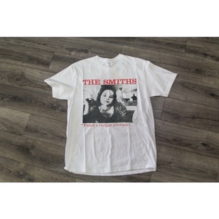 เสื้อเด็กหญิง - ผ้าฝ้าย❦สไตล์✷✴-วงทัวร์วินเทจTHESMITHS1990PaintAรูปภาพหยาบคายมอร์ริสซีย์เสื้อยืดผู้