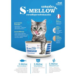 S-Mellow Cat เอสเมลโลว์ แคท อาหารบำรุงสำหรับแมว 80 กรัม
