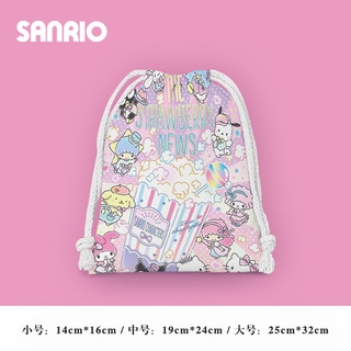 ภาพขนาดย่อของภาพหน้าปกสินค้ากระเป๋าเครื่องสําอาง กระเป๋าหูรูด ขนาดเล็ก แบบพกพา ลายการ์ตูน Sanrio สําหรับนักเรียน จากร้าน czh9236.th บน Shopee