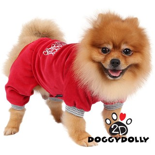 Pet clothes -Doggydolly  เสื้อผ้าแฟชั่น เสื้อผ้าสัตว์เลี้ยง เสื้อผ้าหมาแมว ชุดสุนัขเสื้อหนาว Winter 1-9โล DRF024
