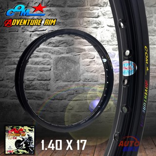 ล้อ COM ADVENTURE RIM 1.40 X 17 ขอบเรียบ จำนวน 1 วง มีหลายสี วงล้อคอม ทรง ขอบเรียบ ขนาด 1.40 ขอบ 17 การันตีของแท้ 100%