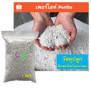 เพอร์ไลท์ Perlite ขนาด 1 ลิตร วัสดุปลูก เพาะต้นไม้ แคคตัส ไฮโดรโปนิกส์