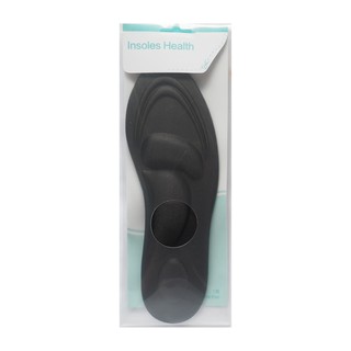 Insoles Health แผ่นรองเท้าเพื่อสุขภาพ 3D Support บรรเทาอาการเจ็บเท้า ญ เบอร์ 36 – 40 (สีดำ)