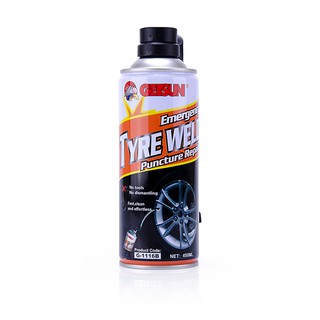 GETSUN TYRE WELD 450ML สเปรย์ปะยาง อุปกรณ์ปะยาง พร้อมเติมลมยางฉุกเฉิน สเปย์ปะยางเติมลม ที่เตมิลมยาง T0463