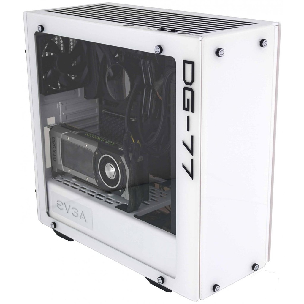 Case EVGA DG-77 Black, DG-77 White ATX Tempered Glass | Shopee
