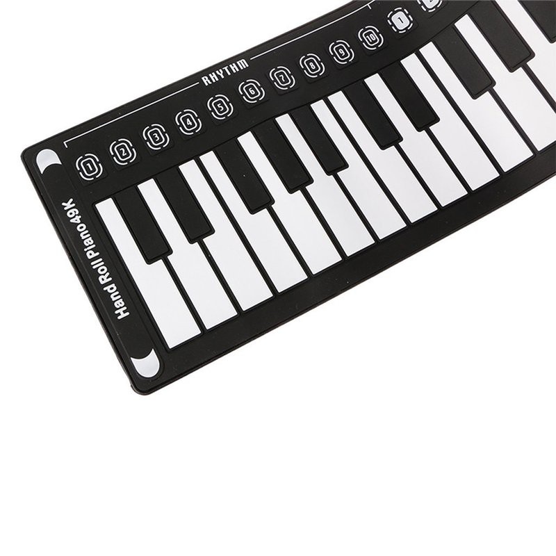 เปียโนแบบยางพกพา-49-คีย์-ม้วนเก็บได้-portable-49-keys-flexible-roll-up-piano-electronic-soft-keyboard-piano