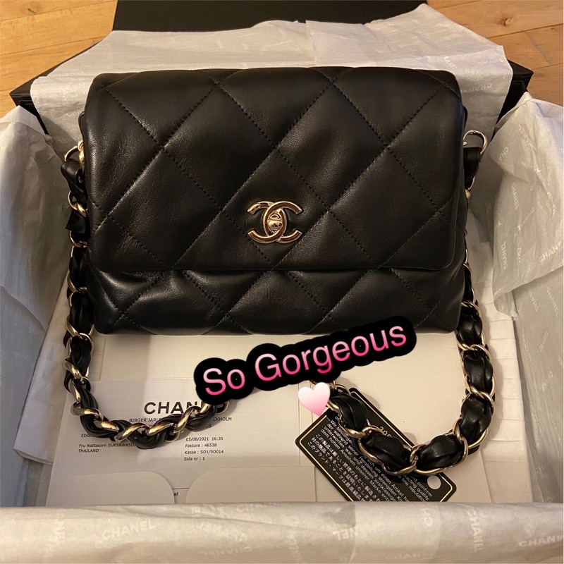 Chanel Logo strap bag small size