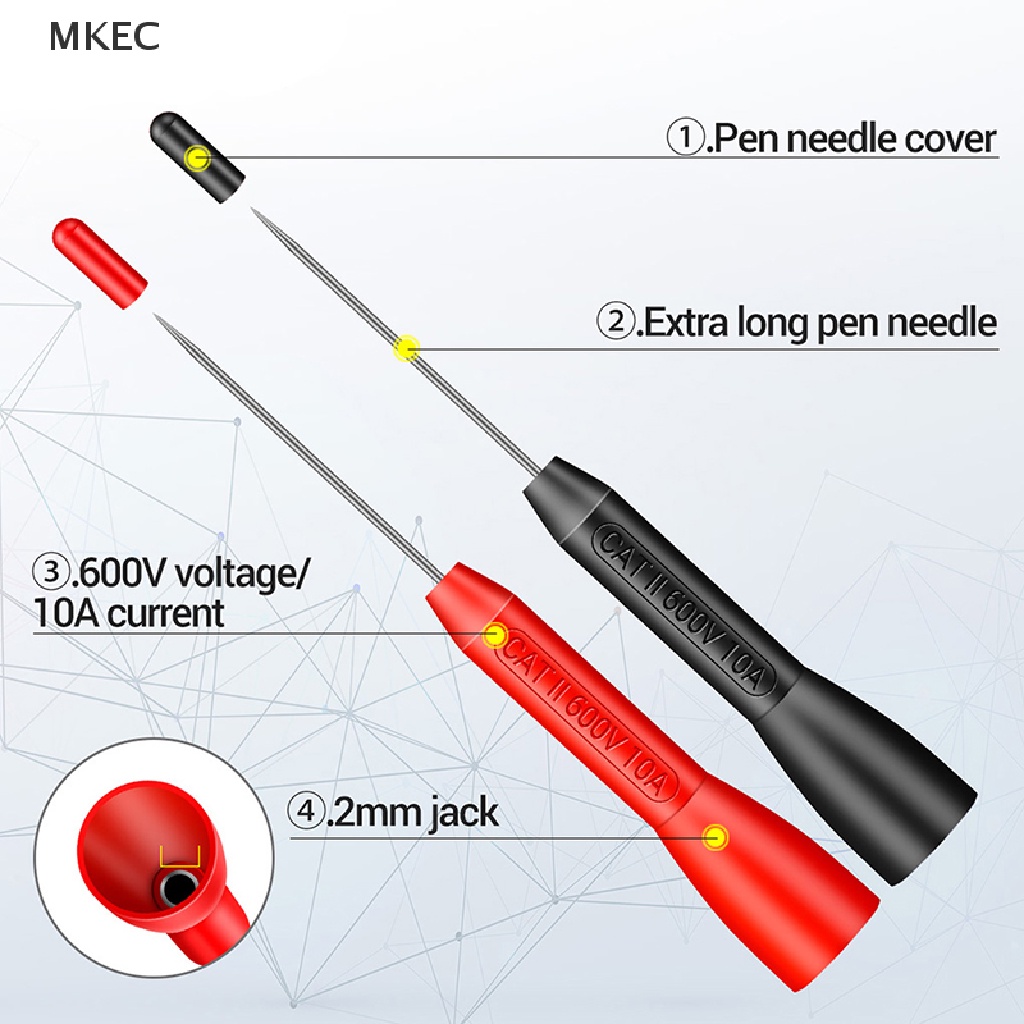 mkec-ใหม่-ปากกามัลติมิเตอร์-เข็มแหลม-2-มม-อุปกรณ์เสริม-สําหรับทดสอบ-1-คู่