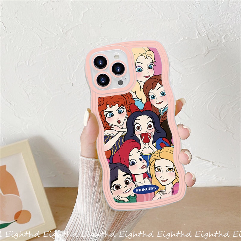 เคสโทรศัพท์มือถือ-ซิลิโคนนิ่ม-กันกระแทก-ลายเจ้าหญิงน่ารัก-สําหรับ-iphone-11-12-13-14-pro-max-x-xr-xs-max-6-7-8-plus-se-2020