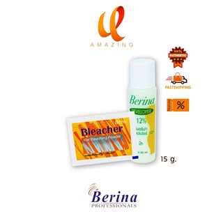 แท้/ถูก Berina Bleacher Hair Bleaching Powder เบอริน่า ผงฟอกสีผม 15กรัม