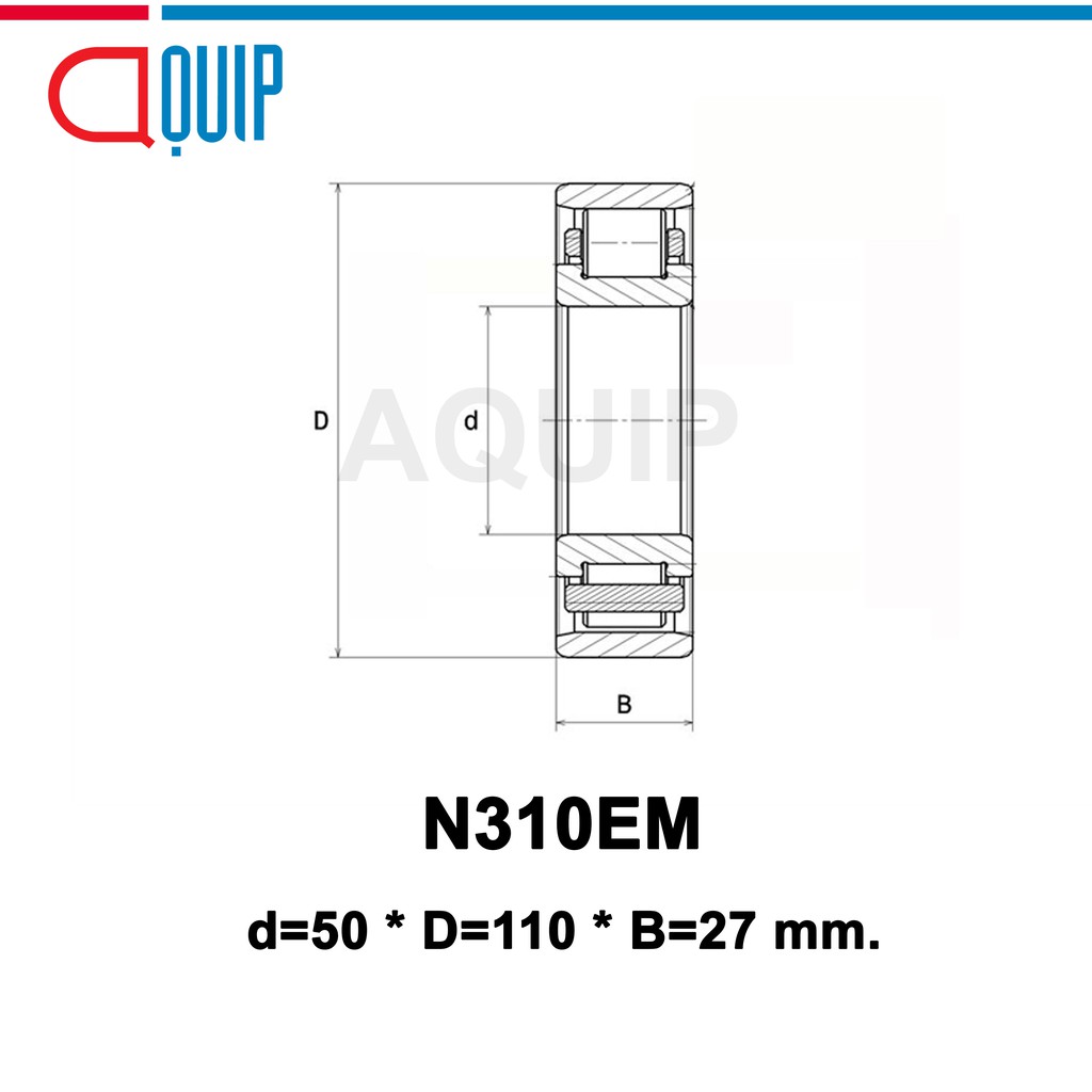 n310em-ubc-ตลับลูกปืนเม็ดทรงกระบอก-n310-em-cylindrical-roller-bearings-n-310-em