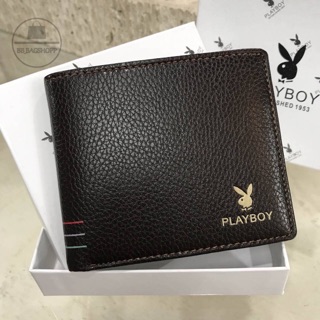 PLAYBOY SHORT WALLET (outlet) สีน้ำตาล