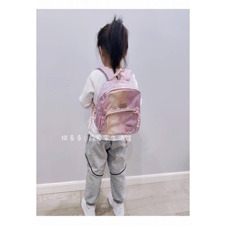 กระเป๋าเด็กโรงเรียนอนุบาลสีชมพูสีชมพูน่ารักกระเป๋าเป้สะพายหลังน่ารัก