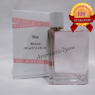 💃Aromati2you💃น้ำหอม BURBERRY HER EDT100ml. แบรนด์แท้ (กล่องขาย ไม่ซีล)  จัดส่งฟรี