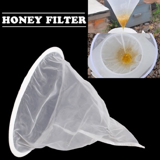 Ultra-Fine Funnel Shaped Honey Strainer Filter  Net for Beekeeping Garden