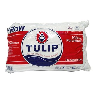 หมอนหนุน หมอนหนุนใยสังเคราะห์ TULIP 16X26 นิ้ว หมอนหนุน หมอนข้าง ห้องนอน เครื่องนอน PILLOW POLYESTER TULIP 16X26"