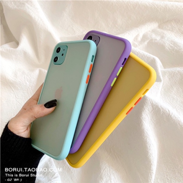 เคสสำหรับไอโฟน-ขอบหนากันกระแทก-i6-i6s-i7-i8-i6p-i6sp-i7p-i8p-ixs-ixr-ixsmax-i11-i11pro-i11promax