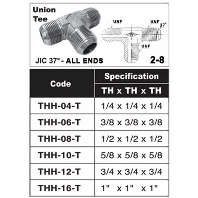 ข้อต่อไฮดรอลิค-hydraulic-union-tee-เกลียว-th-x-th-x-th-ข้อต่อสามทาง-เกลียวนอก-jic-37-x-jic-37-x-jic-37-250-bar