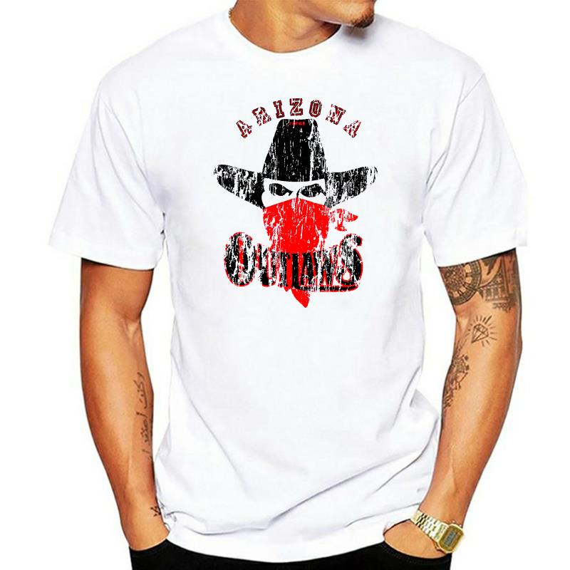 เสื้อยืด-ผ้าฝ้าย-พิมพ์ลาย-arizona-outlaws-สีเทา-สําหรับผู้ชายสามารถปรับแต่งได้