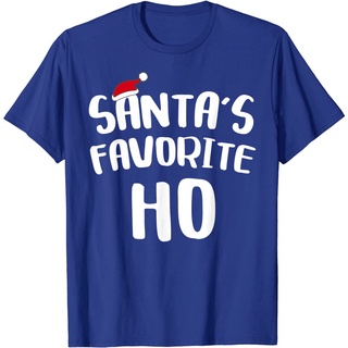 เสื้อยืดโอเวอร์ไซส์เสื้อยืด พิมพ์ลาย Santas Favorite Ho สําหรับผู้ชายS-4XL