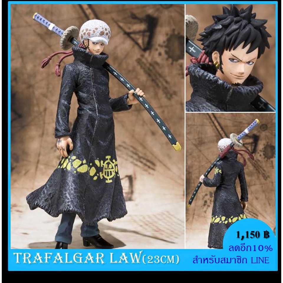 พร้อมส่ง-ใส่โค๊ดลดอีก-100บาทโมเดล-one-piece-trafalgar-law