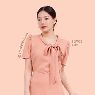 Anne Clothing Bowie Top โบว์วี่ ดีเทลโบว์ผูกตรงคอน่ารักๆ ใส่เที่ยวทำงานเอาอยู่ทุกlook งานตัดคุณภาพ