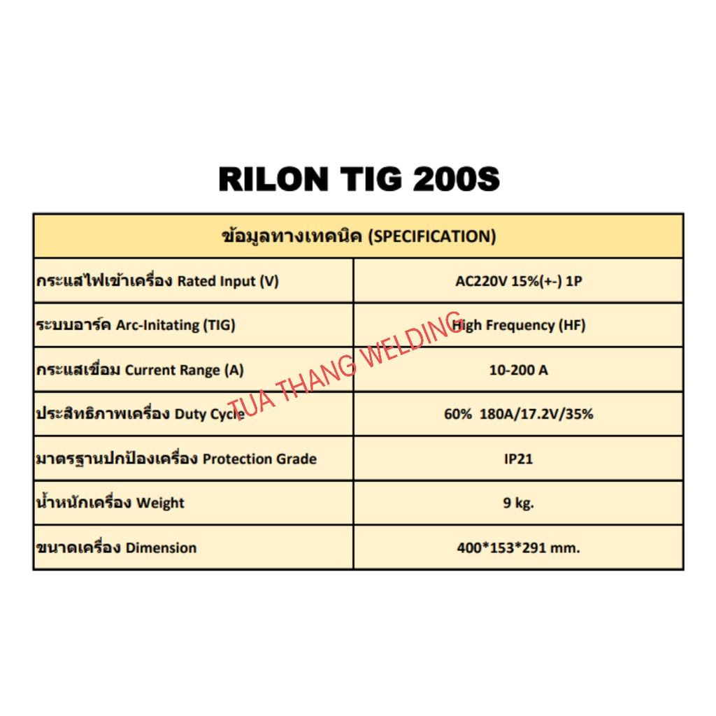 rilon-tig-200s-เครื่องเชื่อมอาร์กอน-tig-พร้อมอุปกรณ์-ออกใบกำกับภาษีได้ราคารวม-vat-แล้ว